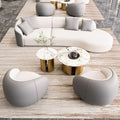 Curved sofa hotel lobby hall vip club rest area reception reception arc sales office negotiation sofa