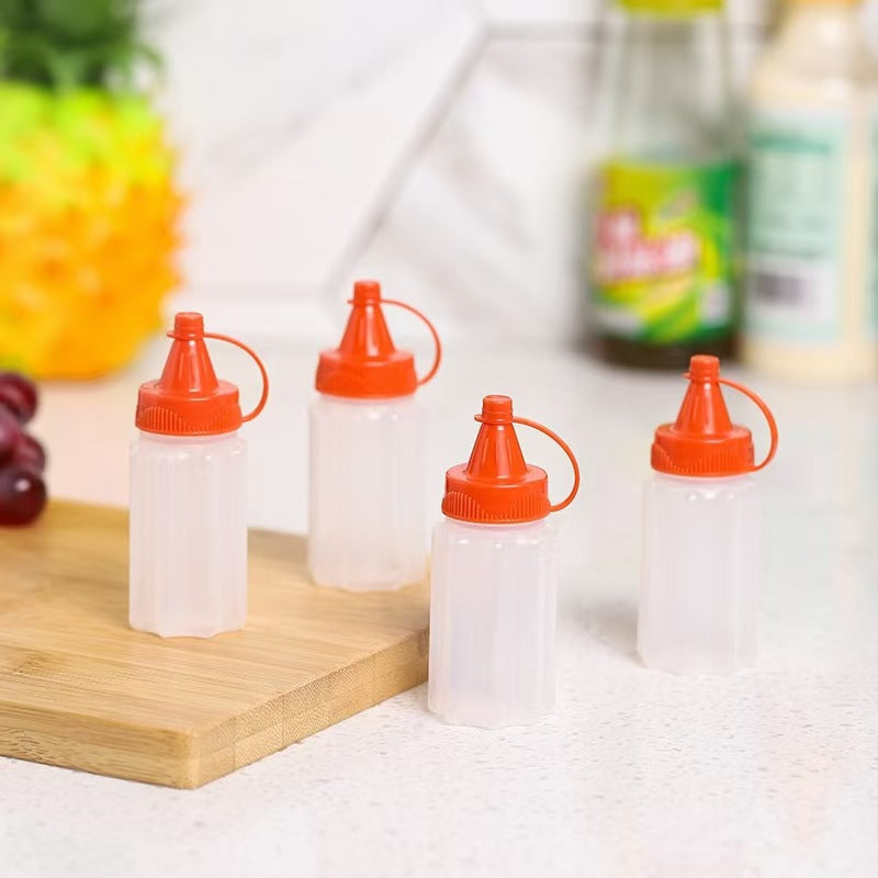 Mini sauce bottle plastic squeeze sauce bottle japanese style squeeze condiment bottle food grade portable soy sauce bottle cross-border