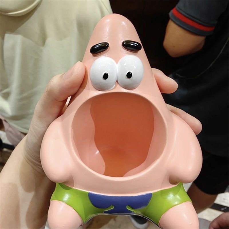 Patrick star pen holder creative ornament spongebob squarepants pen insert cartoon storage tube student birthday gift for girls