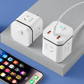 Creative magic portable socket usb converter wireless expansion office power strip travel mini plug power strip