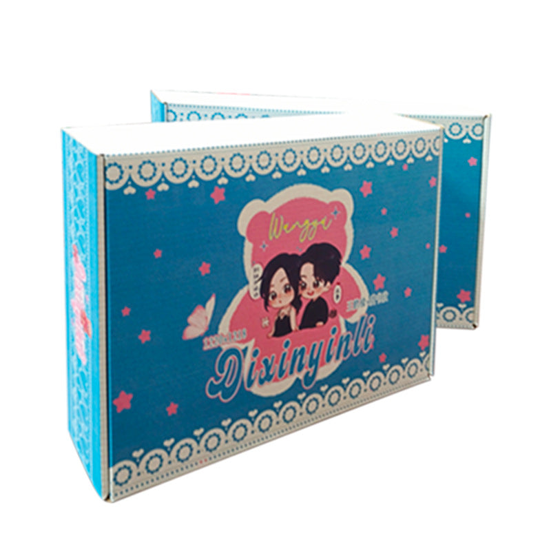 Customized color airplane box, free shipping, clothing packing carton, wearing armor, white zipper jewelry, custom airplane box.