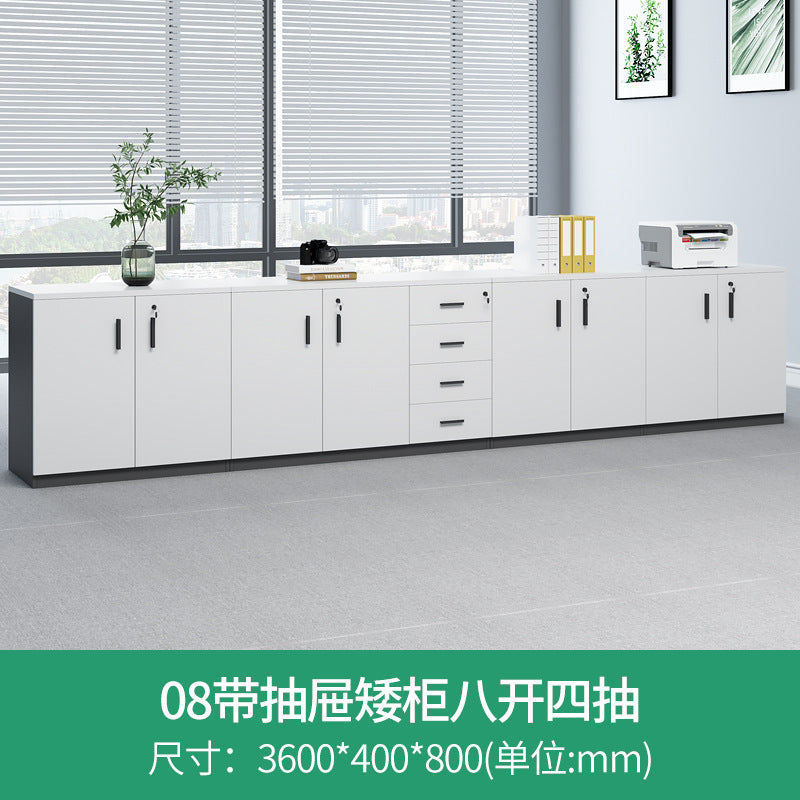 Office tea cabinet low cabinet file cabinet office partition side cabinet locker locker printer placement cabinet