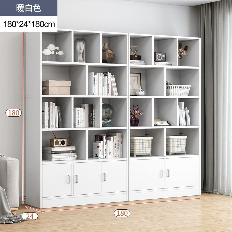 Bookshelf floor-standing storage rack living room for home wall-mounted storage cabinet storage cabinet office filing cabinet simple bookcase
