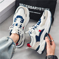 Spring men's shoes 2025 new mesh breathable anti-odor versatile sports casual running height increasing trendy dad shoes