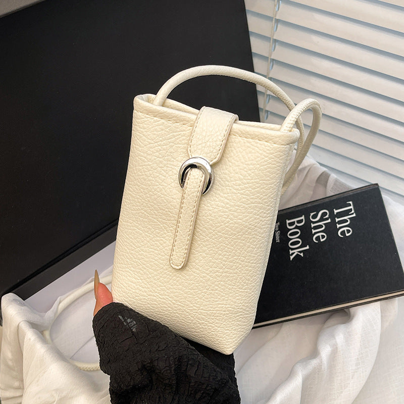 Foreign order advanced sense simple small bag women 2025 new spring and summer casual lightweight shoulder messenger bag mobile phone bag