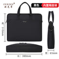 Satchel document bag briefcase oxford cloth office meeting bag business document bag zipper information bag printing logo