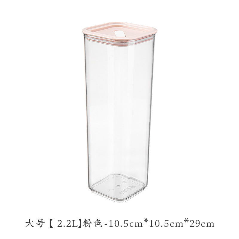Food, snacks, grains, nuts, storage, sealed box, kitchen, living room, moisture-proof and dustproof, can be stacked with large storage tanks