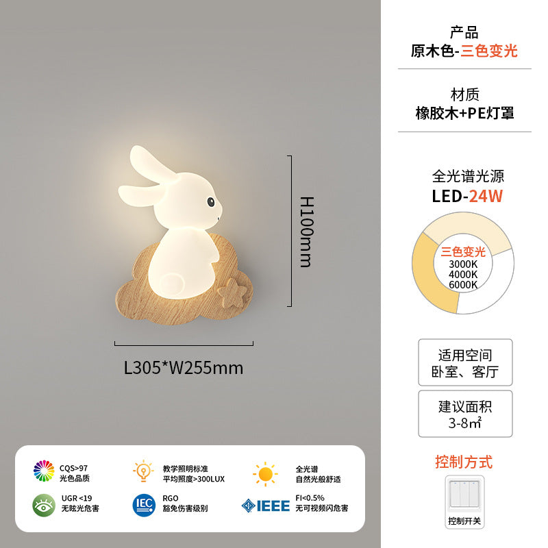 Walnut color star aisle light corridor entrance entrance balcony light full spectrum room rabbit wall light ceiling light