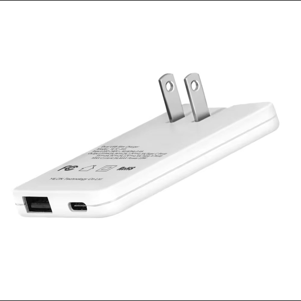 Wow customized 65w gallium nitride charger ultra-thin mini biscuit foldable dual-port us standard pd fast charging charging head