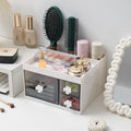 Desktop cosmetic multifunctional storage office pen holder makeup brush lipstick eyebrow pencil drawer compartment dressing box