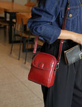 Genuine leather women's bag 2024 new fashion shoulder bag small trendy ladies' phone bag soft leather versatile european and american style crossbody bag