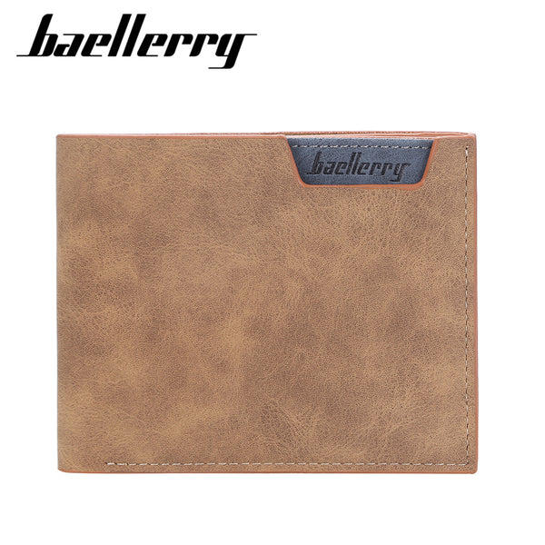 新款baellerry百搭钱包男士短款高级感商务多卡位横款钱夹wallet