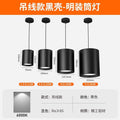 Hanging wire black shell-surface mounted super bright downlight-white light 6000k