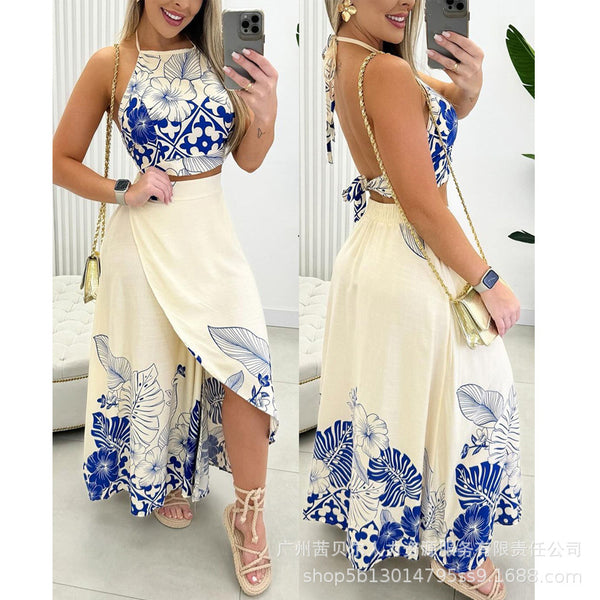 HDZ0241/ODF4010 New 2024 Tropical Printing Casual Set-2 piece set