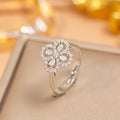 hot-selling design, full of diamonds, inlaid with zircons, exquisite women's openable adjustable rings, popular fashion accessories