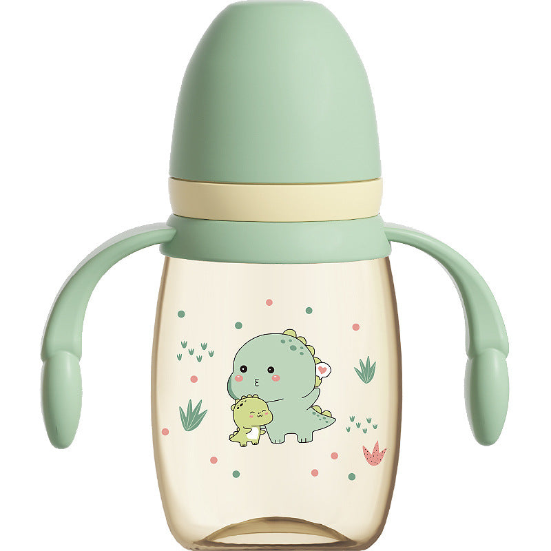 Baby bottle wide diameter direct drinking straw cup anti-colic ppsu water cup multi-capacity baby feeding bottle anti-fall
