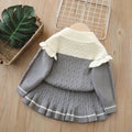 Girls' sweater two-piece set:  autumn/winter new korean style fashionable baby girl knitted long-sleeve pullover and skirt set