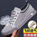 Summernew arrivalmen mesh breathable fly woven shoes stylish hand-sewn shoes casual sneakers k-styletrendyflats