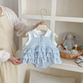 Summer thin sweet baby clothes for small month-old baby girl one-piece cute super cute cake skirt butt-covering skirt
