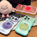 Three-dimensional blueberry peach orange fruit suitable for apple 17 mobile phone case fresh girl iphone 18 wave case 16
