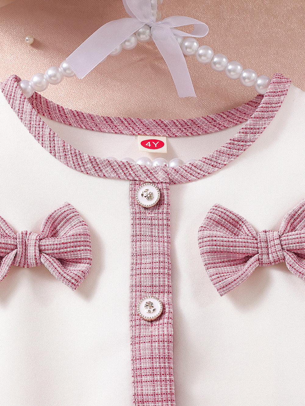 chic spring/autumn new korean style girls' chanel-inspired dress set - pink cute mini skirt three-piece outfit