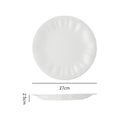 Minimalist white dinnerware restaurant hotel unique creative high-value plating dessert pastry western food plate steak plate