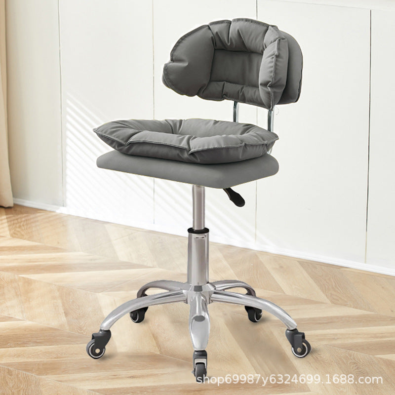 Beauty Chair Nail Art Eyelash Stool Barber Shop Backrest Lifting Chair Household Girls Bedroom Dressing Stool