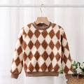 Kids' fleece-lined thickened sweatshirt - autumn/winter warm top for boys and girls - baby long-sleeve t-shirt - wholesale children's clothing