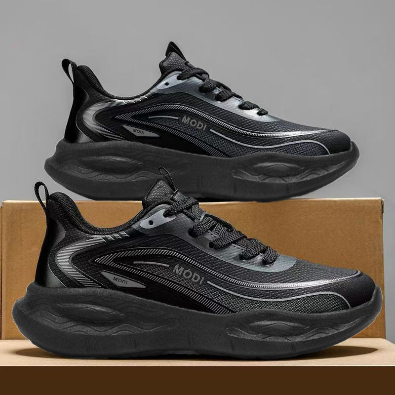 Men's sneakers: 2026 spring collection - leather, waterproof, ultra-lightweight, shock-absorbing, soft sole, casual running shoes, trendy footwear