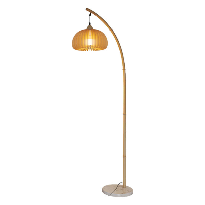 New chinoiserie floor lamp zen atmosphere lamp living room tea room retro medieval high-end sense of wabi-sabi style fishing lamp table lamp