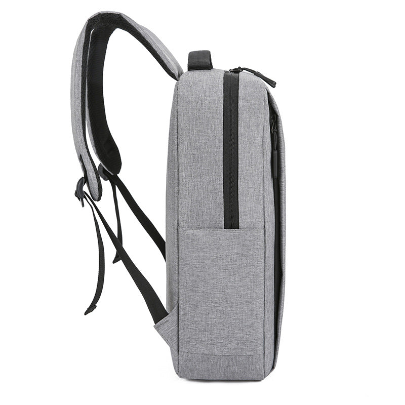 New business backpack men's simple computer bag outdoor leisure travel backpack student schoolbag printed logo