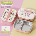 Kids' insulated lunch box - perfect for elementary and middle school students - divided compartment bento box - 304 stainless steel lunch container for boys