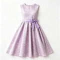 European and american style teen girls' formal dress - embroidered gold thread sleeveless vest dress - a-line silhouette - slim fit - sizes 13y-16y - in stock