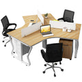 Saint li staff office desk and chair special-shaped employee slot combination office booth financial computer desk