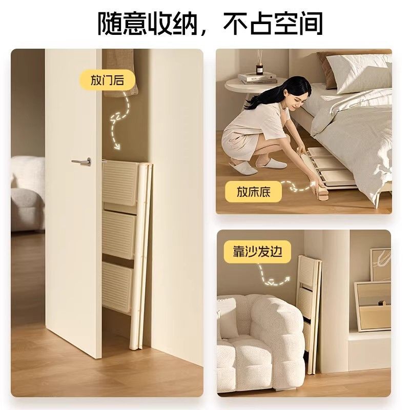 Ladder for homefoldable telescopic indoor multi-functional thickened herringbone ladder small lightweight step ladder four or five step foldable ladder