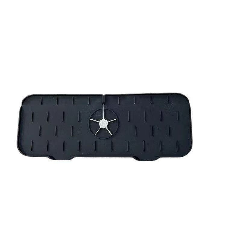 Sink faucet drain pad kitchen countertop sink splash-proof absorbent pad wash basin narrow edge slope water-proof pad