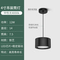 Hanging wire model-black shell- 4inch -12w-neutral light 4000k