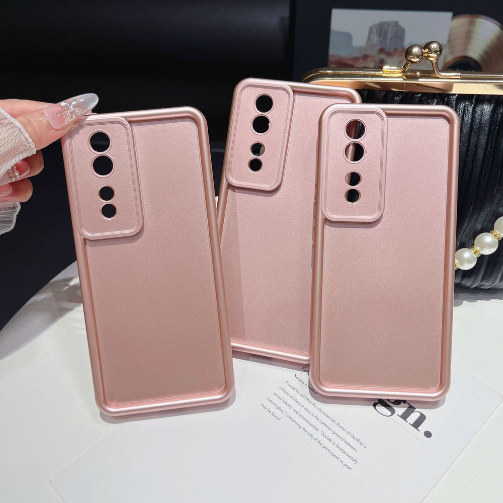 Custom metallic paint "eye of heaven" ladder phone case - compatible with apple 16, diamond sand spray paint, solid color, protective for samsung and xiaomi