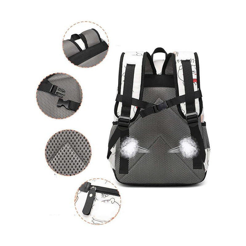 School bag, junior high school students, men and women, high value, large capacity, light travel, simple backpack, college student backpack.