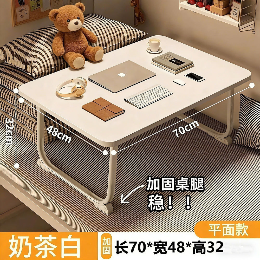 Bedside desk folding small table student dormitory writing desk dorm room essential laptop table assembly-free