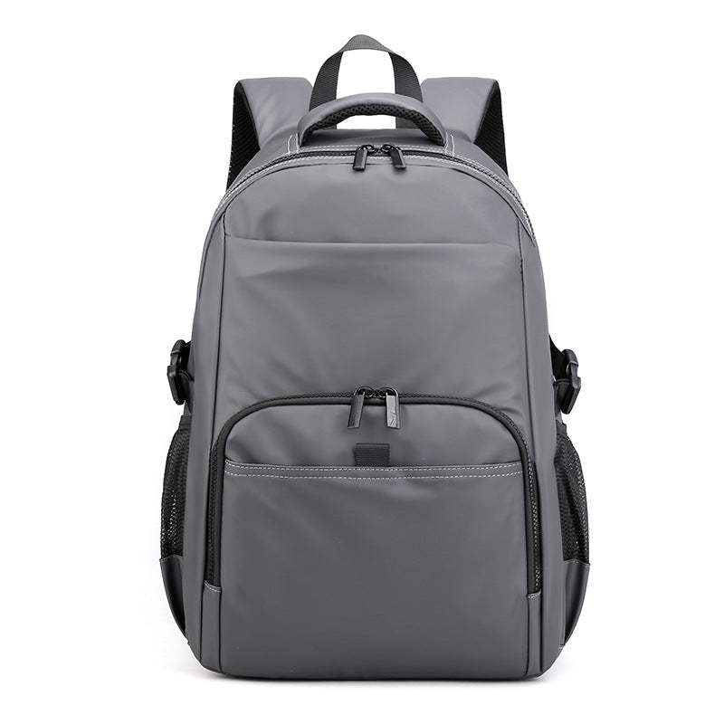 New Men's Nylon Backpack Casual Simple Student Backpack Light Business Large Capacity Computer Backpack