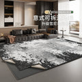 Italian-style removable & washable rug - living room sofa & coffee table sound dampening mat - premium double-layer machine washable bedroom bedside floor mat