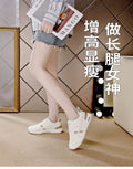 plus size women's shoes new arrival leather sneakers women's k-styleeasiest for matchflatscasual soft bottom running dad shoes