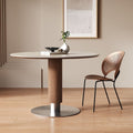 For homesmall apartment restaurant modern casual solid wood dining table via round table medieval travertine slate dining table and chair combination