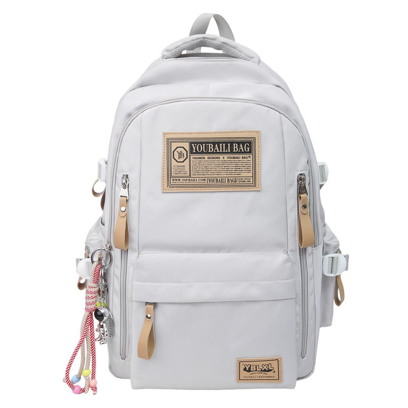 School bag junior high school girl student backpack high school college student travel backpack large capacity nylon backpack male wholesale