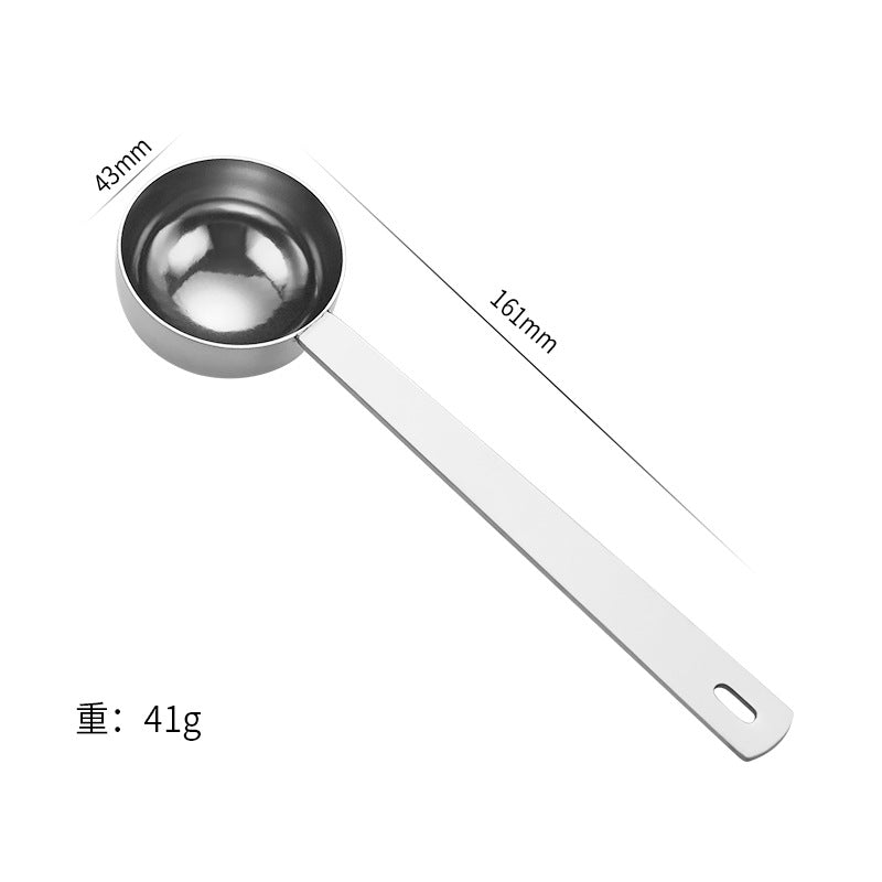 304 stainless steel measuring spoon coffee measuring spoon 5ml15ml30ml fruit powder spoon coffee milk powder baking tool