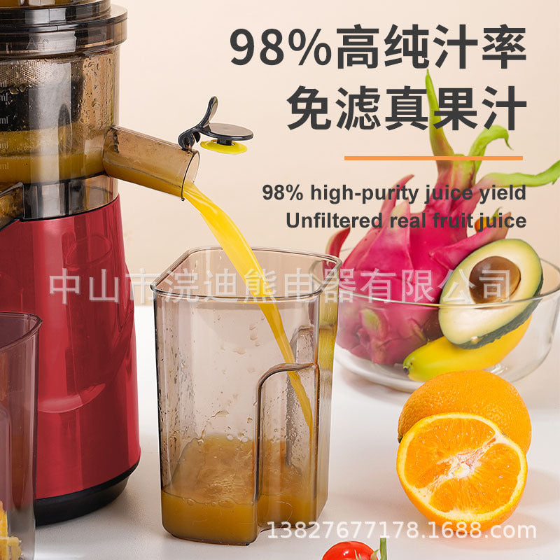 New arrival juicer sludge juice separation fully automatic for home large diameter juicer multifunctional fruit and vegetable juice machine cross-border