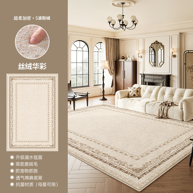 Distributed carpet living room bedroom  new style accessible luxury high-end modern simple bedside no-wash, wipeable and no maintenance