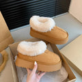 Women's snow boots - new 2026 winter collection: fleece-lined, extra thick, slip-on style. perfect for autumn and winter - fluffy, warm, and comfortable
