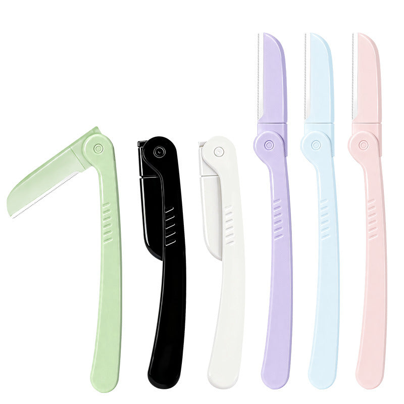 Rhino folding micro eyebrow razor - stainless steel blades, safe eyebrow shaper, women's eyebrow grooming beauty tool - in stock
